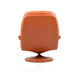 Fauteuil pivotant en cuir scandinave des années 1970