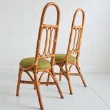 Italian high chairs in bamboo and rattan 1960s (1 / 6)