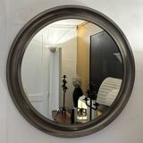 Round aluminium mirror Sergio Mazza, 1970