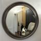 Round aluminium mirror Sergio Mazza, 1970