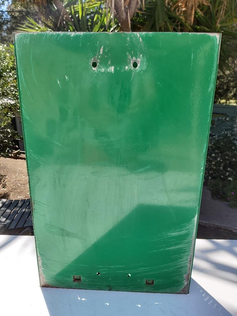 Public metal garden bin