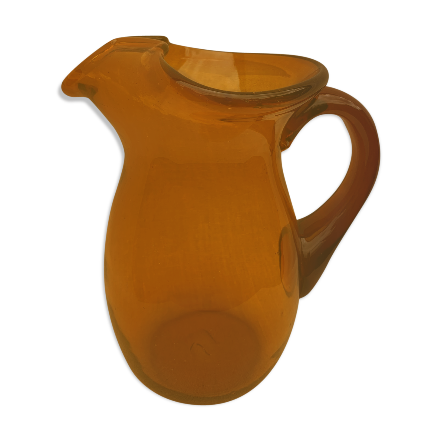 Vintage amber pitcher