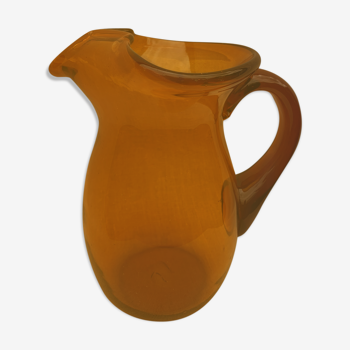 Vintage amber pitcher