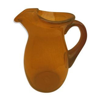 Vintage amber pitcher