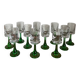 11 stemmed glasses