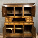 Louis Philippe period two-part sideboard in solid oak circa 1830
