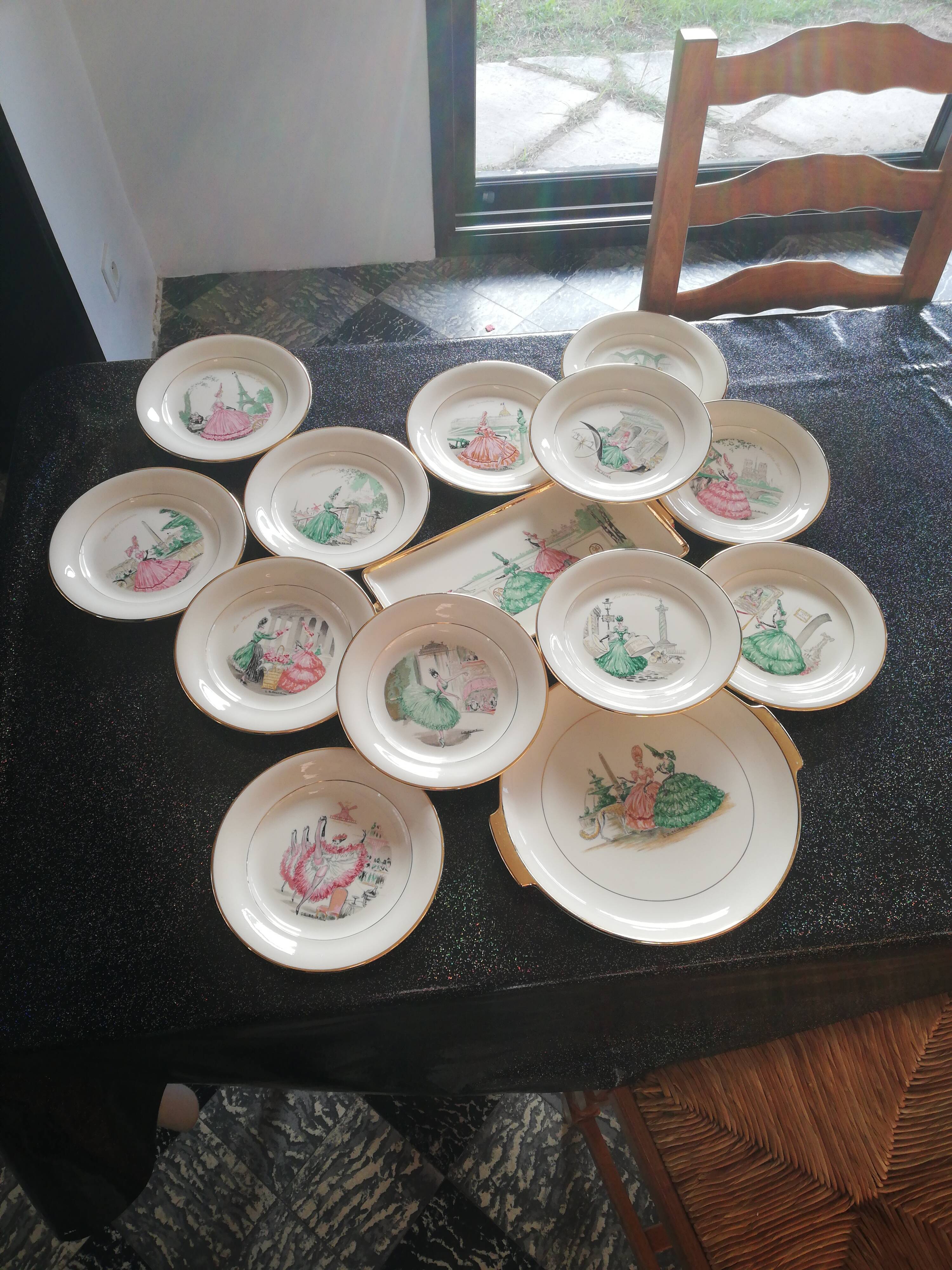 Service to dessert villeroy and boch "Promenade à Paris"