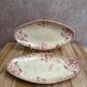 Set of 2 antique Gien Floréal ironstone dishes.