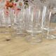 Set of 9 vintage Luminarc wine glasses, transparent Sweden model