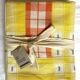 Nappe écrue, motif central, tissu vintage