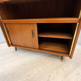 Vintage cabinet with sliding doors