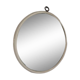 Round wooden mirror