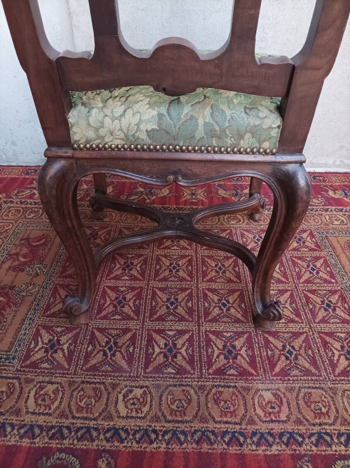 Louis XV chair in walnut, 19th century
