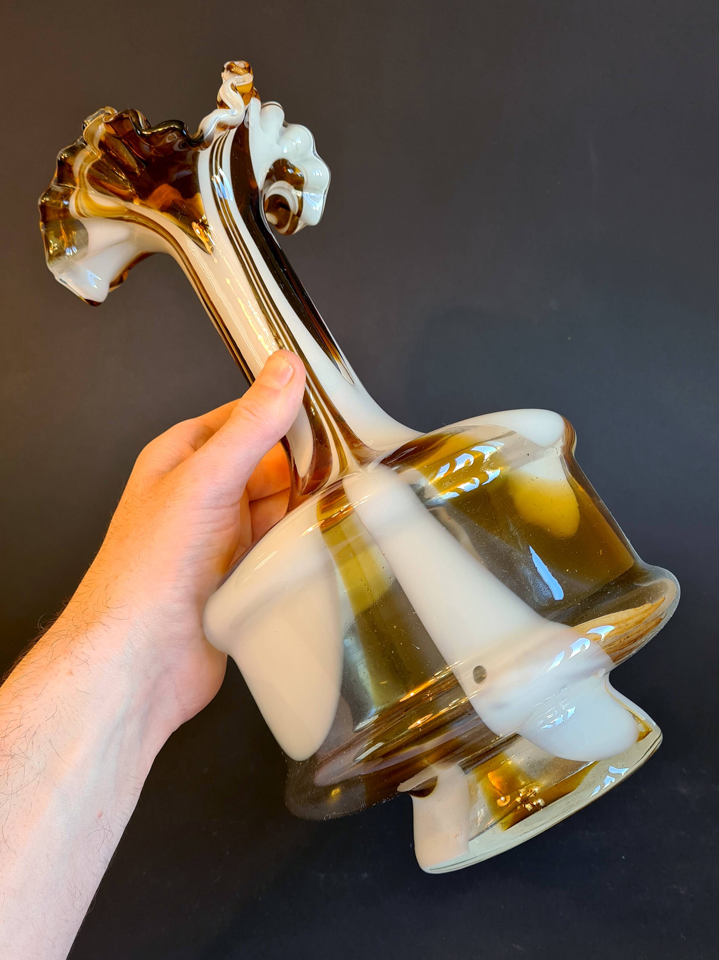 Vintage Two-Tone Murano Vase