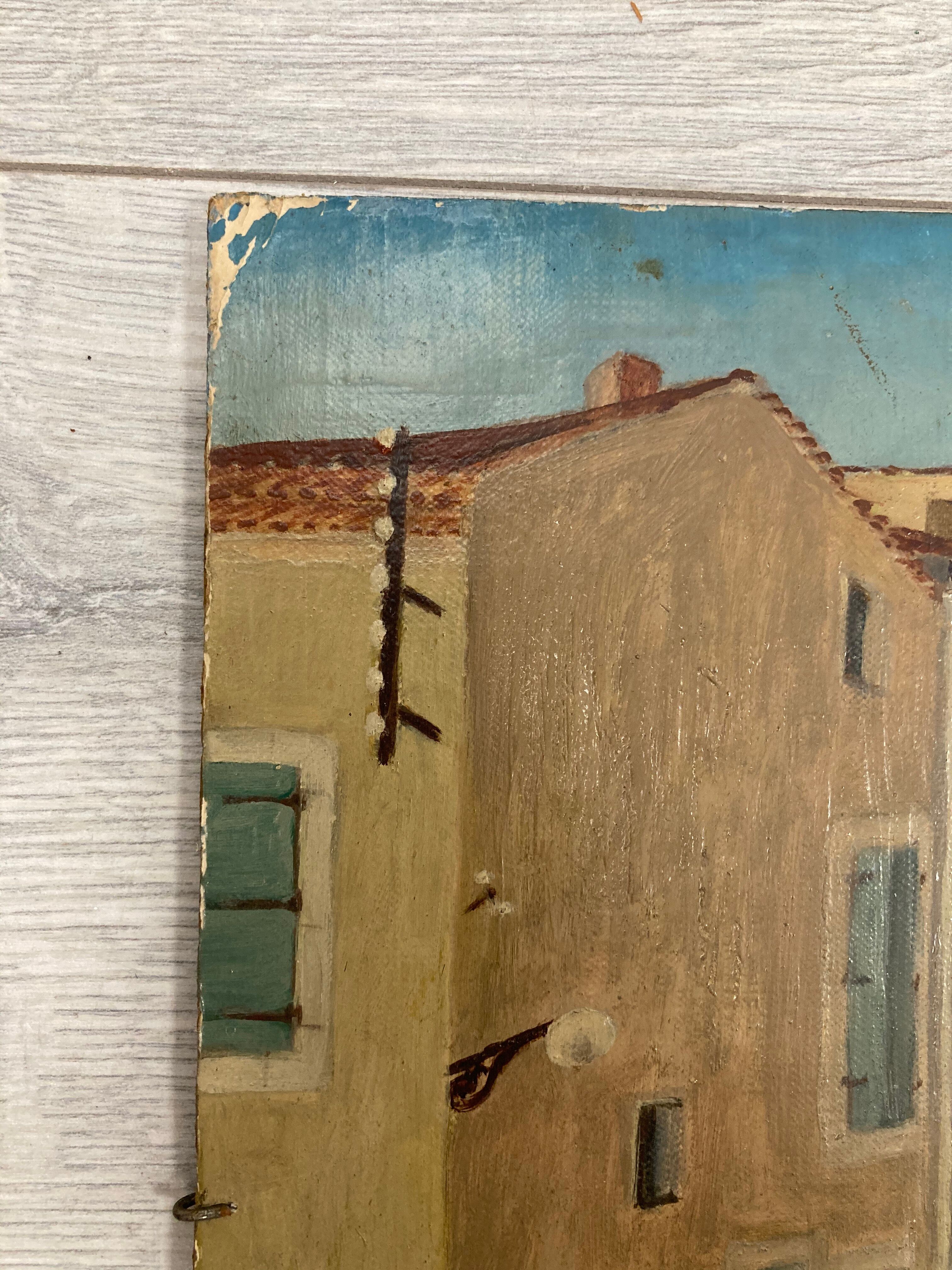 Huile sur panneau