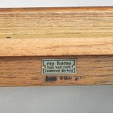 Rare Bas van Pelt Brutalist Oak Armchair with Woven Rush Seat for My Home