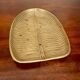Vintage solid brass leaf pocket 20cm