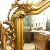 Miroir de cheminée en bois 79x128 cm