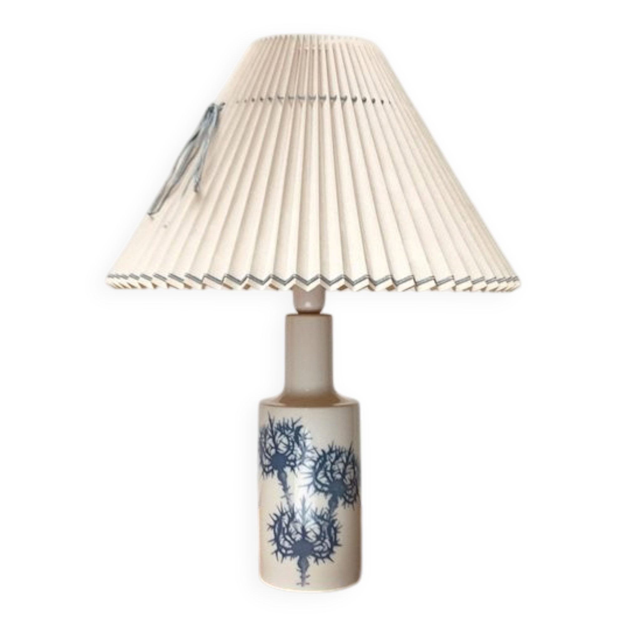 Danish royal table lamp from the mid-century by Kai Lange for Fog & Morup and Royal Copenhagen, 1960s.