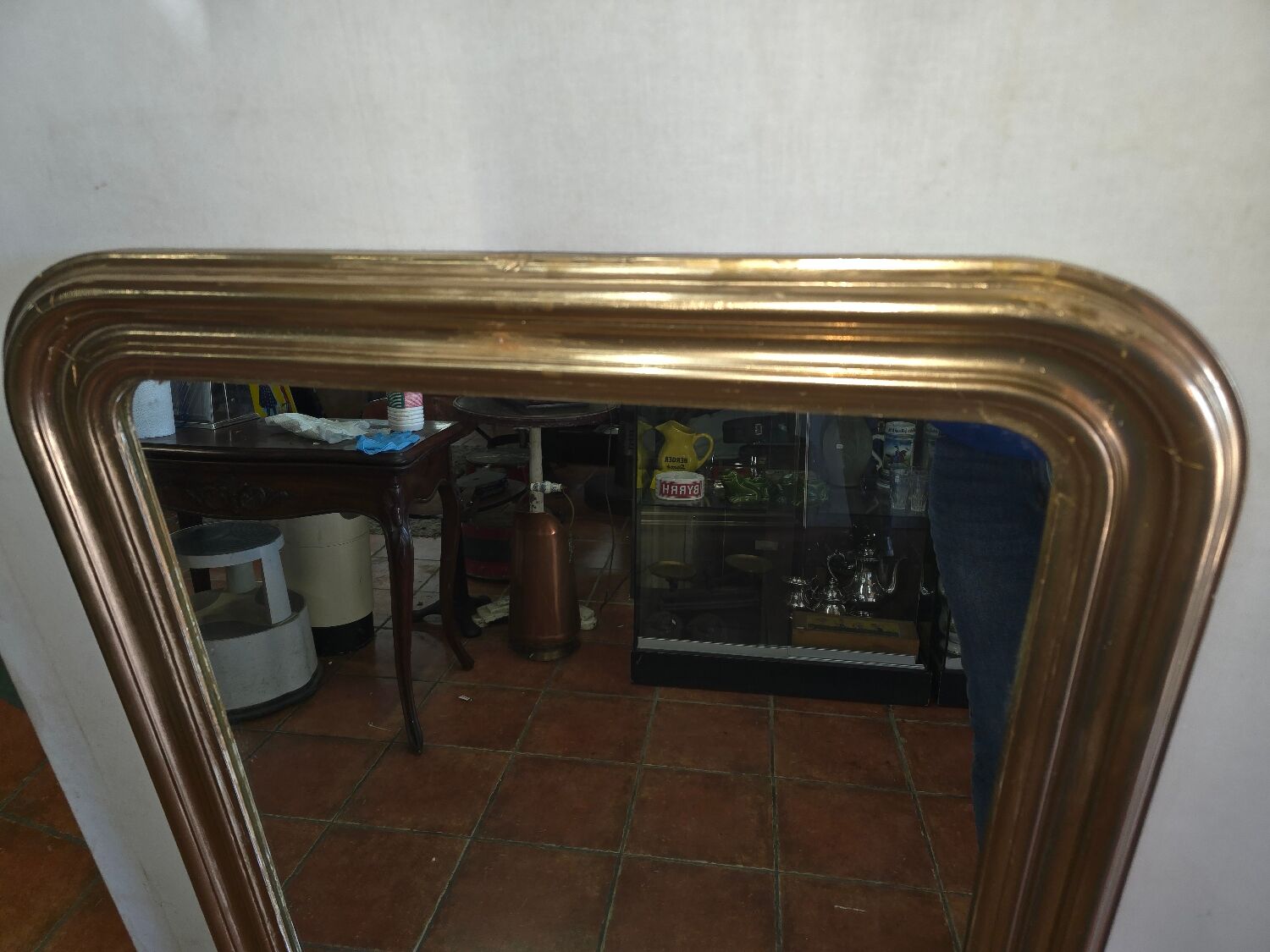 Miroir doré style Louis philippe