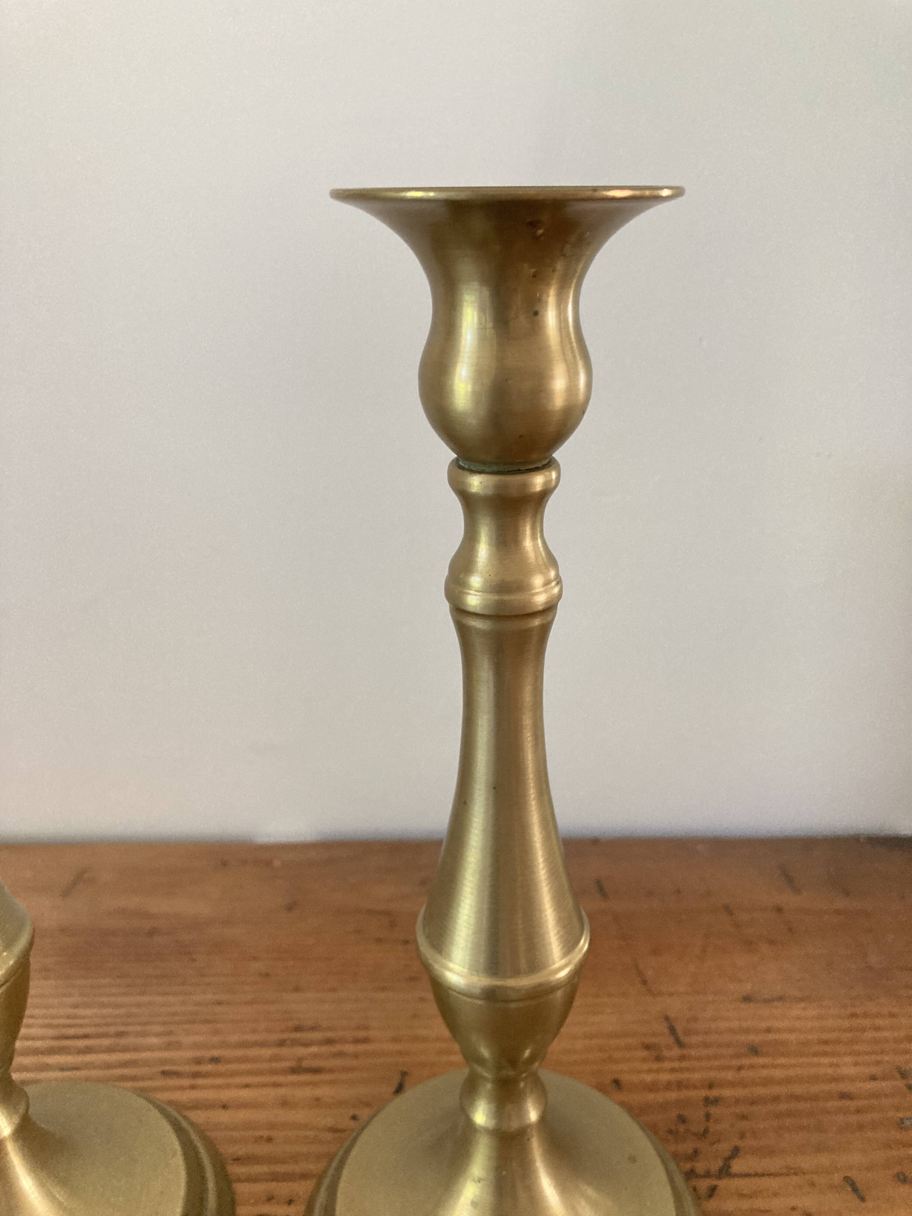 Pair of vintage brass candlesticks
