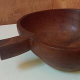 Teak apple bowl