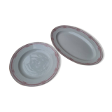 Set of 2 iron earth dishes