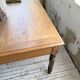 Grande table de ferme XL chêne « carrée » conférence 1950