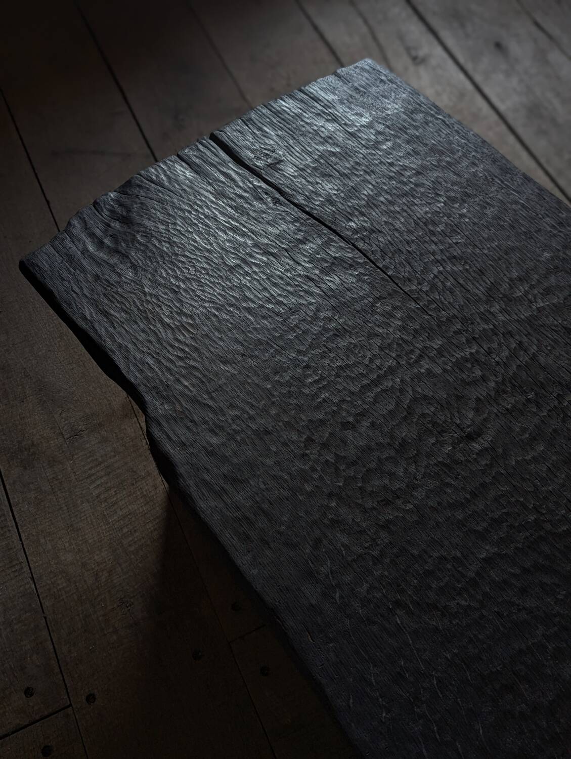 Burnt oak coffee table