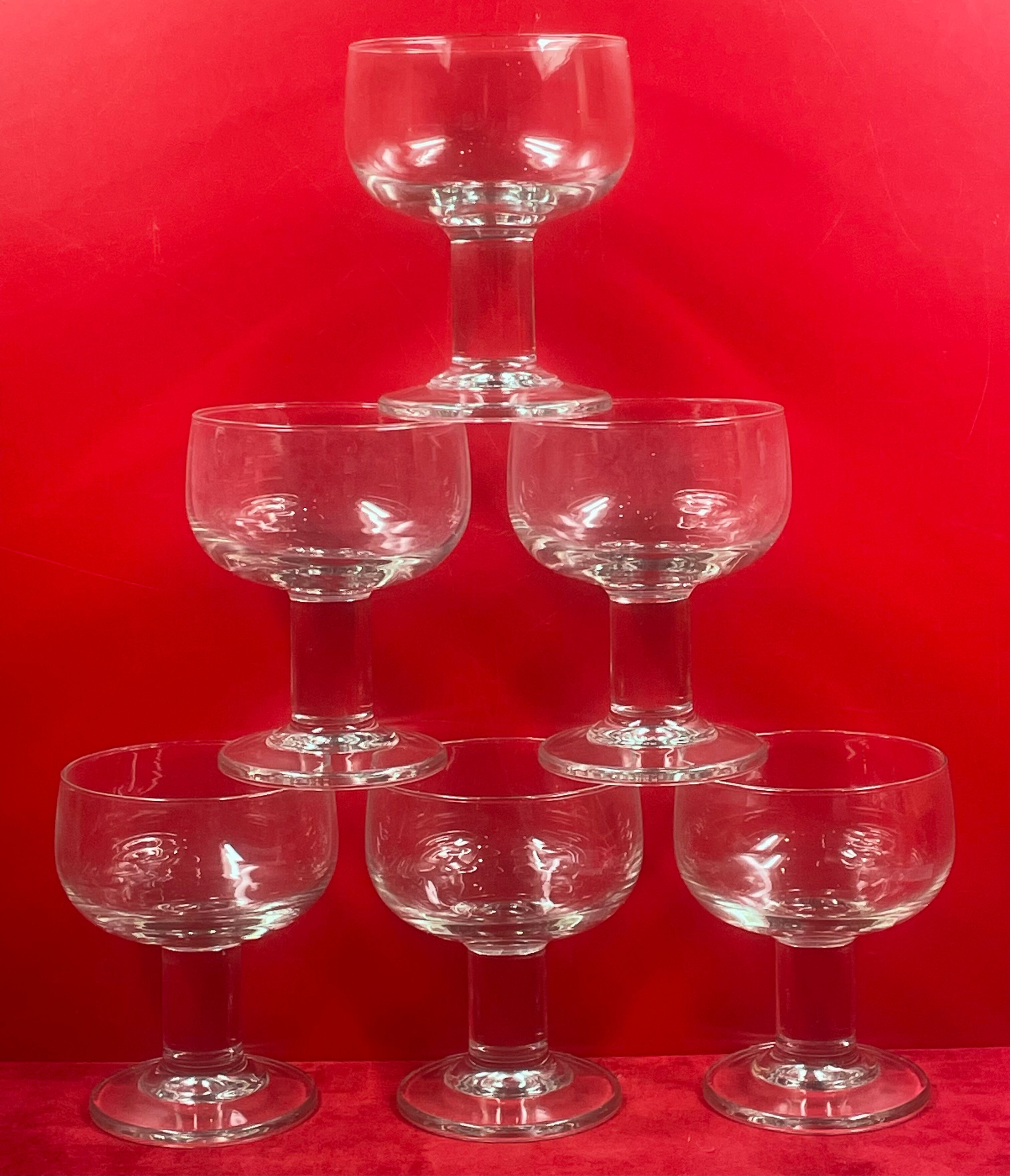 Set of 6 vintage glasses