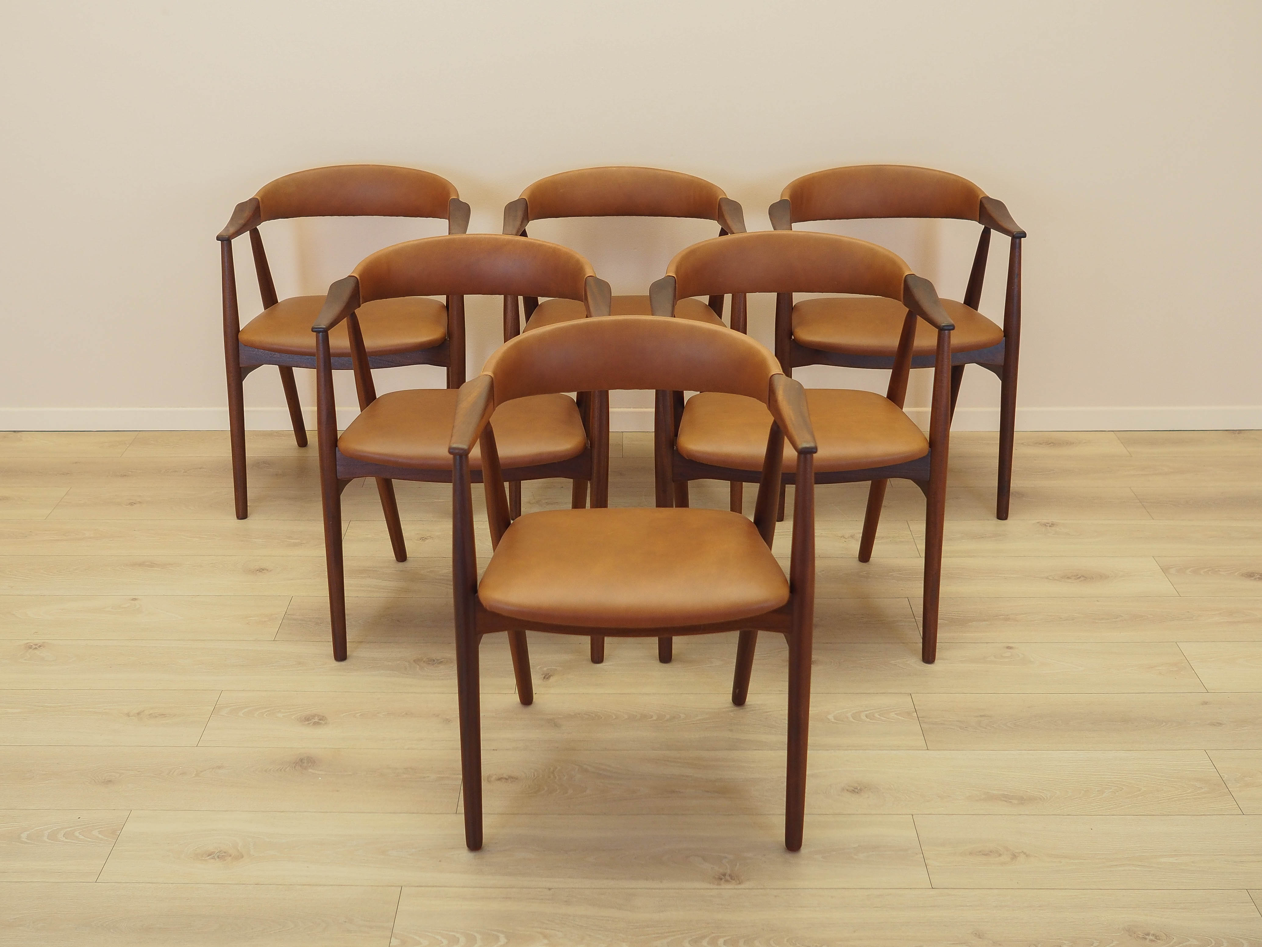 Set of six teak chairs, Danish design, 1970s, made in Denmark