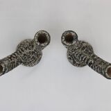 Pair of Fat Lava Candlesticks