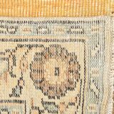 5x9 Vintage Yellow & Green Oriental Turkish Rug, 157x273Cm