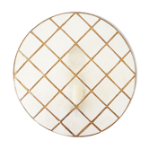 Round sconce in vintage mother-of-pearl