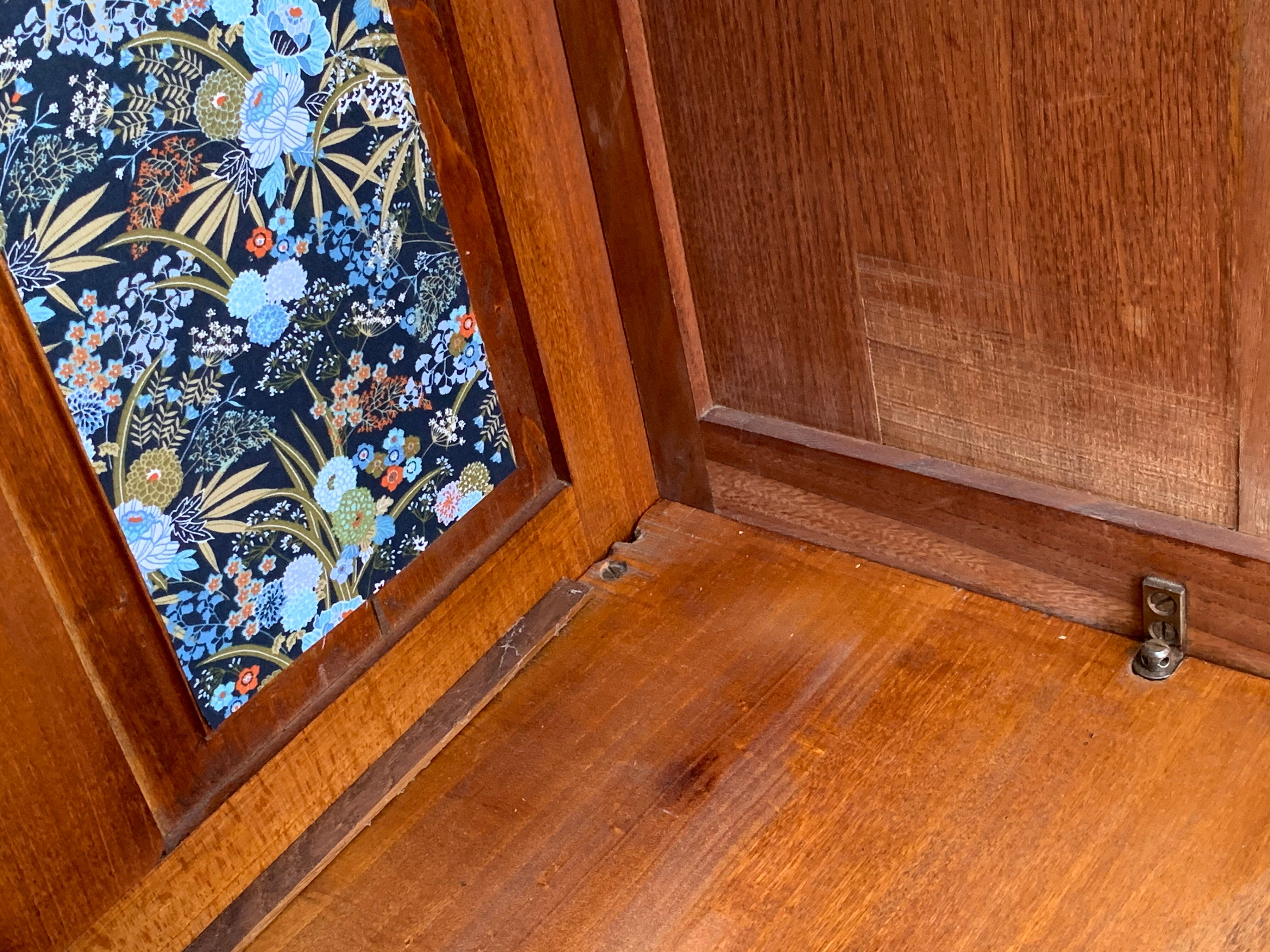 Parisian art deco wardrobe blue gray 1930