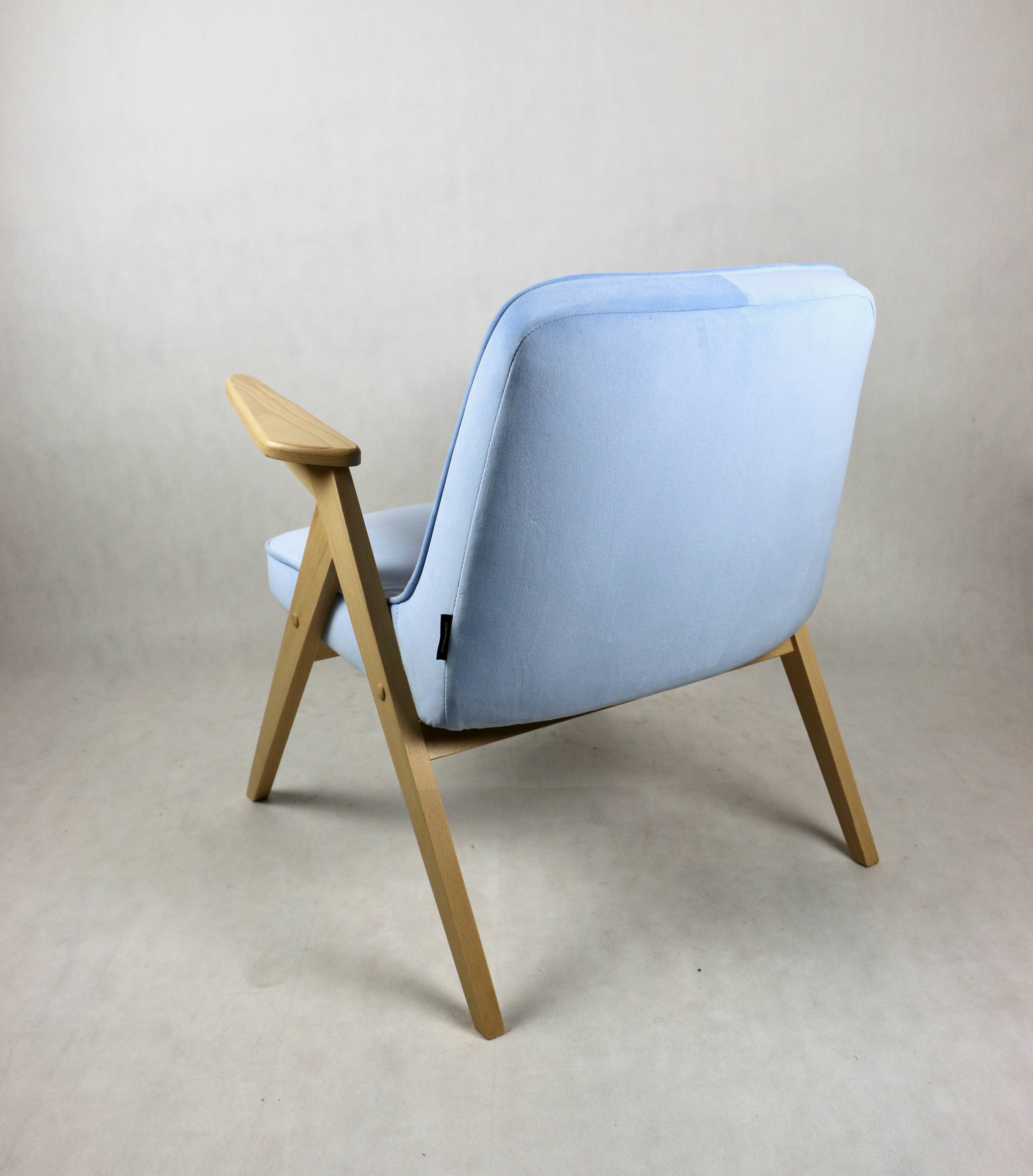 Light blue bunny armchair by józef chierowski