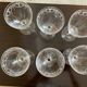6 wine glasses. Saint Louis crystal, millet model
