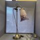 brass lamp that raises and lowers