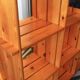 Pine staircase shelf in Regain style