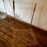 Set of 4 plexiglass folding chairs by Yonel Lebovici and Bernard Berthet 1970