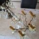 Large Louis XV style chandelier with crystal tassels on a bronze mount with 6 lights