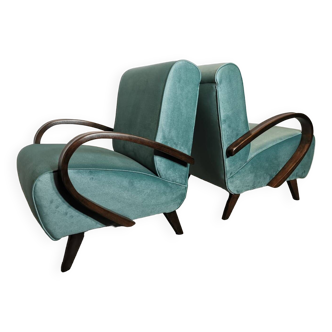 Armchairs by Jindrich Halabala, 1940s, Set of 2