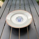 Set of 2 heel plates and one compote dish art deco, Boch La Louvière
