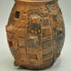Scarified terracotta vase signed By Dr Diaz La rioja