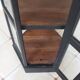 Antique black hexagonal display cabinet – 180 cm