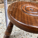 Brutalist wooden stool