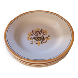 Creil and Montereau Art Deco soup plates