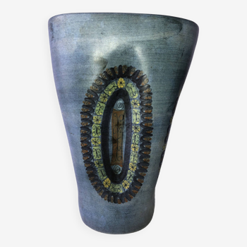 Vase de jean de l'espinasse céramique de vallauris années 60 '