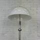 Lampadaire vintage avec abat-jour champignon blanc