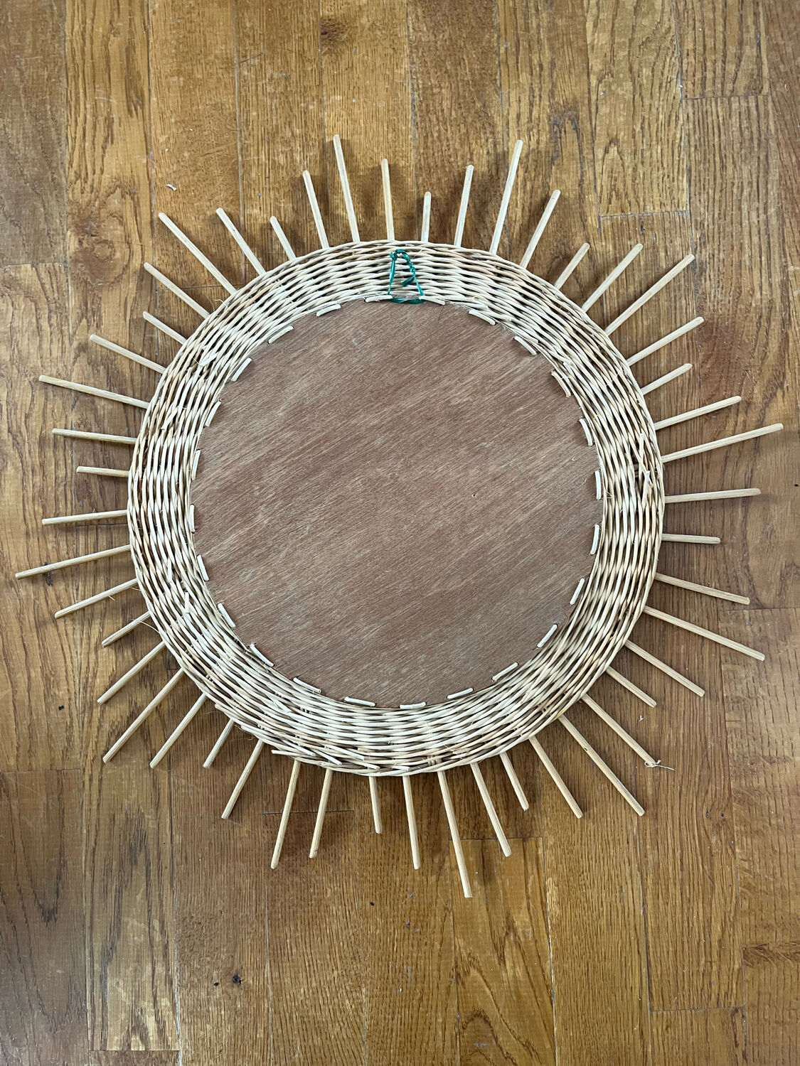 Rattan sun mirror